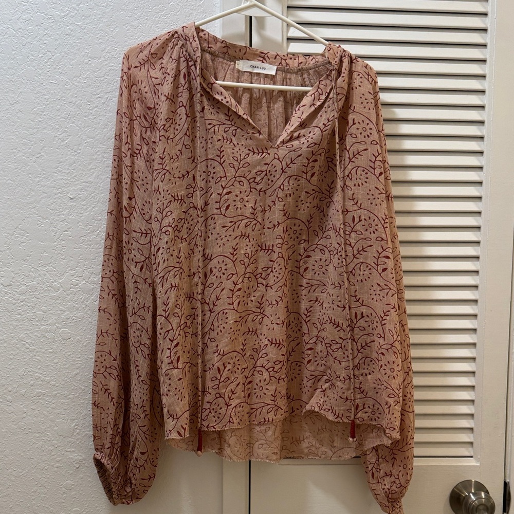 Chan Luu floral top